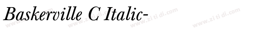 Baskerville C Italic字体转换 Baskerville C Italic字体转换